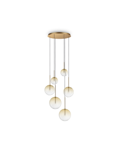 Ideal lux ® Полилей | EQUINOXE SP6 AMBRA SFUMATO | G4 max 6 x 2W | IP20 - 345406 - Цена | LEDs4economy