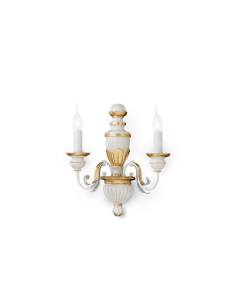Ideal lux ® Аплик | FIRENZE AP2 BIANCO | E14 max 2 x 40W | IP20 - 012902 - Цена | LEDs4economy