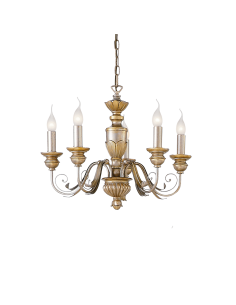 Ideal lux ® Полилей | FIRENZE SP5 ORO | E14 max 5 x 40W | IP20 - 020822 - Цена | LEDs4economy