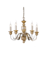 Ideal lux ® Полилей | FIRENZE SP5 ORO | E14 max 5 x 40W | IP20 - 020822 - Цена | LEDs4economy