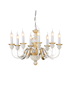 Ideal lux ® Полилей | FIRENZE SP8 BIANCO | E14 max 8 x 40W | IP20 - 012872 - Цена | LEDs4economy
