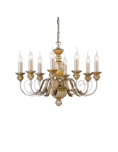 Ideal lux ® Полилей | FIRENZE SP8 ORO | E14 max 8 x 40W | IP20 - 020839 - Цена | LEDs4economy