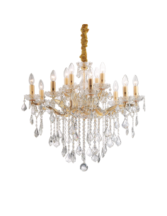 Ideal lux ® Полилей | FLORIAN SP12 ORO | E14 max 12 x 40W | IP20 - 035611 - Цена | LEDs4economy
