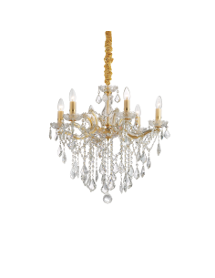 Ideal lux ® Полилей | FLORIAN SP6 ORO | E14 max 6 x 40W | IP20 - 035635 - Цена | LEDs4economy