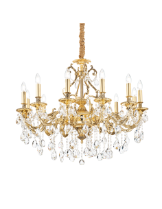Ideal lux ® Полилей | GIOCONDA SP12 ORO | E14 max 12 x 40W | IP20 - 164960 - Цена | LEDs4economy