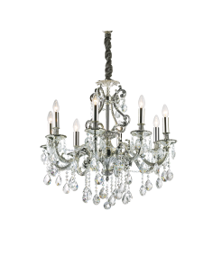 Ideal lux ® Полилей | GIOCONDA SP8 ARGENTO | E14 max 8 x 40W | IP20 - 044934 - Цена | LEDs4economy