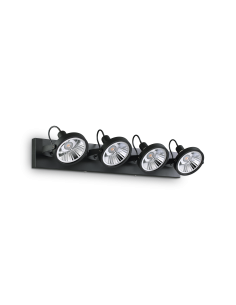Ideal lux ® Спот | GLIM PL4 NERO | GU10 max 4 x 50W | IP20 - 200255 - Цена | LEDs4economy