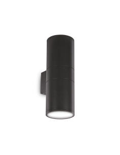 Ideal lux ® Аплик | GUN AP2 BIG NERO | E27 max 2 x 60W | IP54 - 092317 - Цена | LEDs4economy