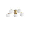 Ideal lux ® Плафон | HERMES PL5 D60 OTTONE | G9 max 5 x 28W | IP20 - 316697 - Цена | LEDs4economy