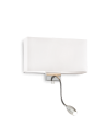 Ideal lux ® Аплик | HOTEL AP2 BIANCO | E27/LED max 1 x 60W / 1.5W | IP20 - 035949 - Цена | LEDs4economy
