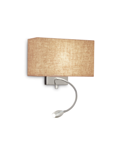 Ideal lux ® Аплик | HOTEL AP2 CANVAS | E27/LED max 1 x 60W / 1.5W | IP20 - 103204 - Цена | LEDs4economy