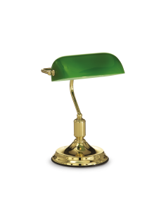 Ideal lux ® Настолна лампа | LAWYER TL1 OTTONE | E27 max 1 x 60W | IP20 - 013657 - Цена | LEDs4economy