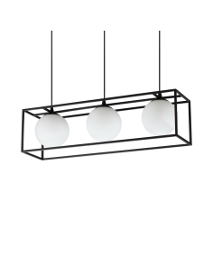 Ideal lux ® Пендел | LINGOTTO SP3 NERO | E14 max 3 x 28W | IP20 - 304144 - Цена | LEDs4economy