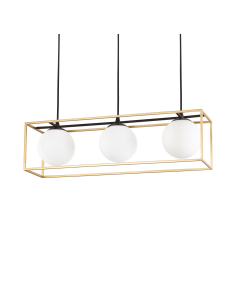 Ideal lux ® Пендел | LINGOTTO SP3 OTTONE | E14 max 3 x 28W | IP20 - 198125 - Цена | LEDs4economy