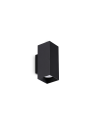 Ideal lux ® Аплик | LOOK AP2 SQUARE D60 H150 NERO | GU10 max2 x 28W | IP20 - 353937 - Цена | LEDs4economy