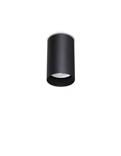 Ideal lux ® Спот | LOOK PL1 ROUND D60 H100 NERO | GU10 max1 x 28W | IP20 - 353821 - Цена | LEDs4economy