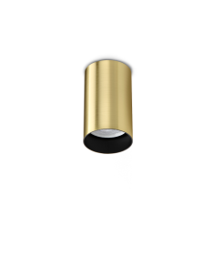 Ideal lux ® Спот | LOOK PL1 ROUND D60 H100 OTTONE | GU10 max1 x 28W | IP20 - 371405 - Цена | LEDs4economy