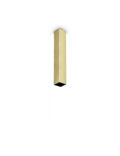 Ideal lux ® Спот | LOOK PL1 SQUARE D60 H400 OTTONE | GU10 max1 x 28W | IP20 - 371511 - Цена | LEDs4economy
