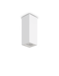 Ideal lux ® Спот | LOOK PL1 SQUARE D70 H200 GESSO | GU10 max1 x 28W | IP20 - 355764 - Цена | LEDs4economy