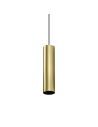 Ideal lux ® Пендел | LOOK SP1 ROUND D60 H250 OTTONE | GU10 max1 x 28W | IP20 - 371658 - Цена | LEDs4economy