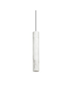 Ideal lux ® Пендел | LOOK SP1 ROUND D60 H400 ALABASTRO | GU10 max1 x 28W | IP20 - 361192 - Цена | LEDs4economy