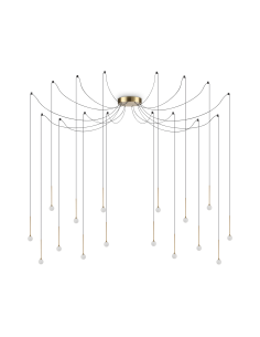 Ideal lux ® Полилей | LUCCIOLA SP16 OTTONE | LED 16W | IP20 - 284019 - Цена | LEDs4economy