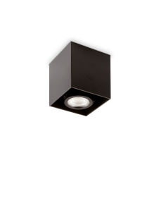 Ideal lux ® Спот | MOOD PL1 D09 SQUARE NERO | GU10 max 1 x 28W | IP20 - 243948 - Цена | LEDs4economy