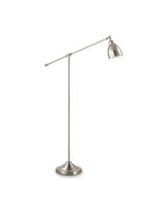 Ideal lux ® Лампион | NEWTON PT1 NICKEL | E27 max 1 x 42W | IP20 - 015286 - Цена | LEDs4economy