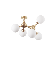 Ideal lux ® Плафон | NODI PL5 OTTONE | E14 max 5 x 28W | IP20 - 241050 - Цена | LEDs4economy