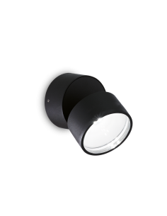 Ideal lux ® Аплик | OMEGA AP ROUND NERO 4000K | 7W | IP54 - 285504 - Цена | LEDs4economy