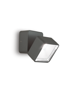 Ideal lux ® Аплик | OMEGA AP SQUARE ANTRACITE 4000K | 7W | IP54 - 285511 - Цена | LEDs4economy