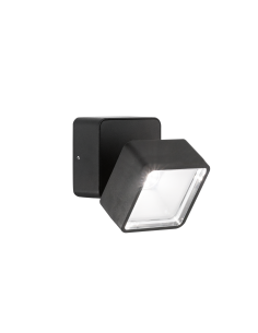 Ideal lux ® Аплик | OMEGA AP SQUARE NERO 4000K | 7W | IP54 - 285535 - Цена | LEDs4economy