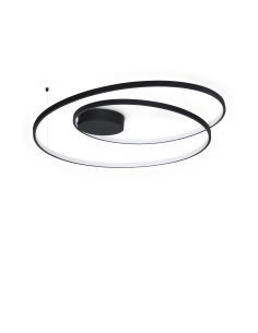 Ideal lux ® Плафон | OZ PL D080 ON-OFF NERO 3000K | 52W | IP20 - 365053 - Цена | LEDs4economy