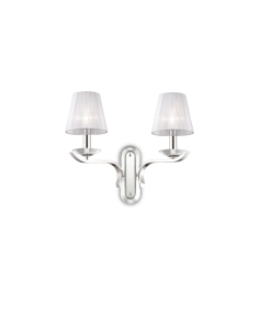 Ideal lux ® Аплик | PEGASO AP2 BIANCO | E14 max 2 x 28W | IP20 - 059211 - Цена | LEDs4economy