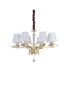 Ideal lux ® Полилей | PEGASO SP8 OTTONE | E14 max 8 x 28W | IP20 - 197739 - Цена | LEDs4economy