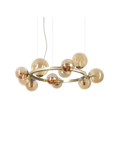 Ideal lux ® Полилей | PERLAGE SP11 AMBRA | G9 max 11 x 15W | IP20 - 322773 - Цена | LEDs4economy