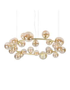 Ideal lux ® Полилей | PERLAGE SP25 AMBRA | G9 max 25 x 15W | IP20 - 370583 - Цена | LEDs4economy