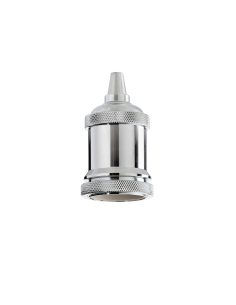 Ideal lux ® Декоративна фасунга | PORTALAMPADA E27 GHIERA CROMO | - 249193 - Цена | LEDs4economy