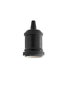 Ideal lux ® Декоративна фасунга | PORTALAMPADA E27 GHIERA NERO | - 249209 - Цена | LEDs4economy