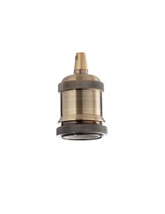 Ideal lux ® Декоративна фасунга | PORTALAMPADA E27 GHIERA OTTONE | - 249216 - Цена | LEDs4economy