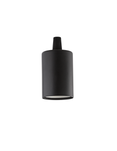 Ideal lux ® Декоративна фасунга | PORTALAMPADA E27 LISCIO NERO | - 242576 - Цена | LEDs4economy