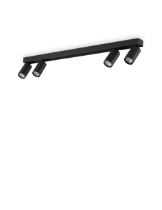 Ideal lux ® Спот | PROFILO PL4 NERO | GU10 max 4 x 28W | IP20 - 328195 - Цена | LEDs4economy