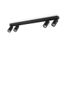 Ideal lux ® Спот | PROFILO PL4 NERO | GU10 max 4 x 28W | IP20 - 328195 - Цена | LEDs4economy
