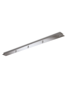 Ideal lux ® Розетка за висящ осветител | ROSONE LINEARE 5 LUCI CROMO | - 285696 - Цена | LEDs4economy