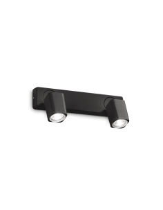 Ideal lux ® Спот | RUDY AP2 SQUARE NERO | GU10 max 2 x 35W | IP20 - 321509 - Цена | LEDs4economy