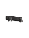 Ideal lux ® Спот | RUDY AP2 SQUARE NERO | GU10 max 2 x 35W | IP20 - 321509 - Цена | LEDs4economy