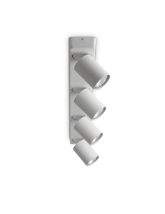 Ideal lux ® Спот | RUDY PL4 ROUND BIANCO | GU10 max 4 x 35W | IP20 - 229089 - Цена | LEDs4economy