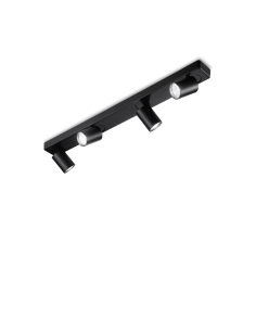 Ideal lux ® Спот | RUDY PL4 ROUND NERO | GU10 max 4 x 35W | IP20 - 229072 - Цена | LEDs4economy