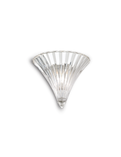 Ideal lux ® Аплик | SANTA AP1 SMALL TRASPARENTE | E14 max 1 x 40W | IP20 - 013060 - Цена | LEDs4economy