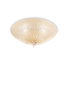 Ideal lux ® Плафон | SHELL PL4 AMBRA | E27 max 4 x 60W | IP20 - 140186 - Цена | LEDs4economy